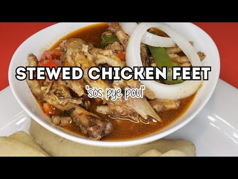 STEWED CHICKEN FEET || CHICKEN FEET IN SAUCE || SOS PYE POUL || A TASTE OF K