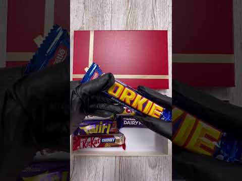 Cadbury Twirl Nestle Aero Chocolate Gift Box ASMR Dairy Milk Kitkat Fudge #asmr #cadbury #nestle