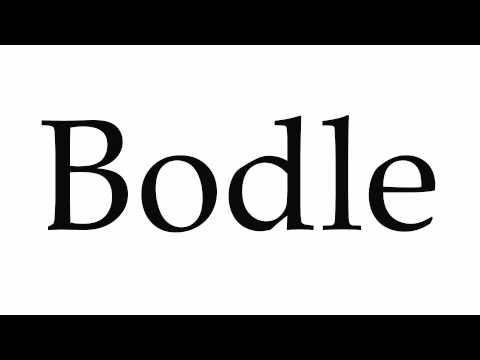 How to Pronounce Bodle