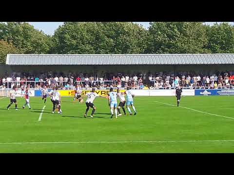 Disallowed goal for Weymouth FC at Dorchester 28th August 2017