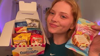 ASMR ~ TRYING THE TIKTOK PROTEIN BROWNIES ~ PRIME BITES 🎂🍩🍪