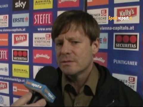 2009-11-29 Vienna Capitals vs. Alba Volan Szekesfehervar- Interview Kevin Gaudet