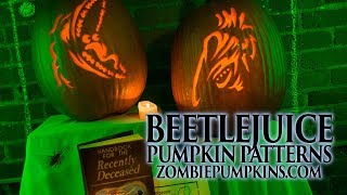 Beetlejuice: The Maitlands Pumpkin Patterns by ZombiePumpkins.com