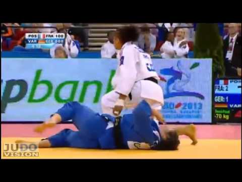 Judo European Championships Teams 2013: Women Semi Final FRA - GER: [-70kg] POSVITE - VARGAS-KOCH