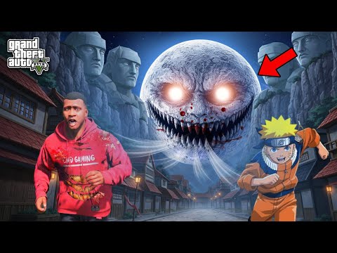 EVIL MOON DESTROYS NARUTO VILLAGE IN GTA 5 😱 | GTA 5 Tamil | CMD Gaming