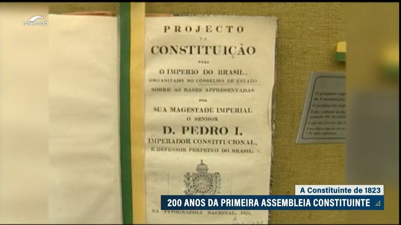 200 anos da Constituinte de 1823: entenda como surgiu a primeira Constituição do Brasil