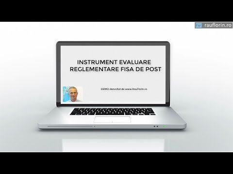 DEMO INSTRUMENT EVALUARE GRAD REGLEMENTARE FISA DE POST