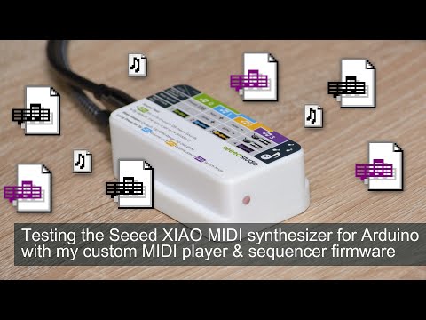Testing the Seeed XIAO MIDI synthesizer (SAM2695) for Arduino with my custom MIDI player & sequencer
