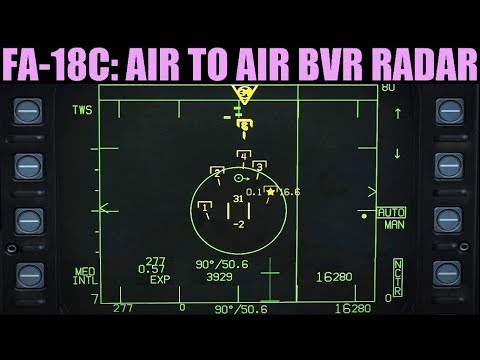 FA-18C Hornet: Air To Air BVR Radar (RWS/LTWS/TWS) Tutorial | DCS WORLD