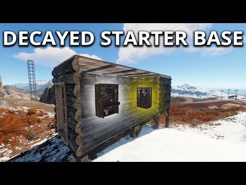 Decayed Wipe Day Starter Base - Rust Solo Survival Gameplay