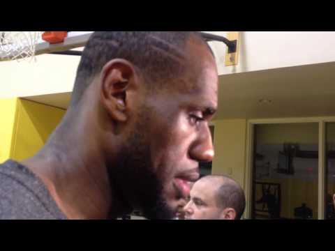 LeBron James talks about the challenge Paul George poses defensively
