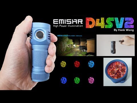 EMISAR D4SV2 - Colour changing Flashlight