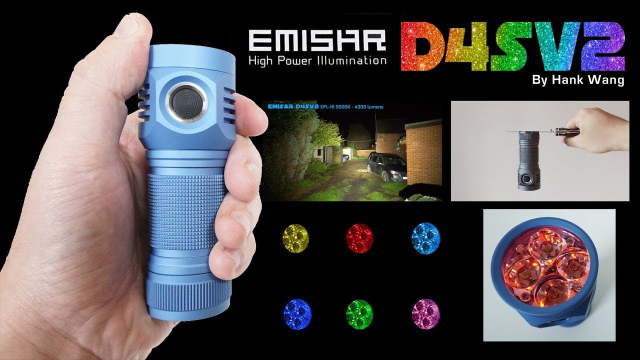 [4K Review] EMISAR D4SV2 - XMAS BAUBEL - 26650 Flashlights ...