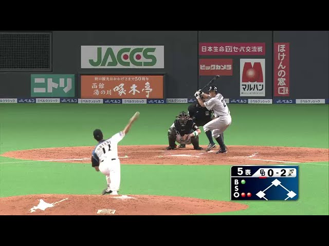 5回表「リアル二刀流」ファイターズ・大谷 5回まで被安打2・無失点。2回以降はパーフェクト!! 2014/5/20 F-D