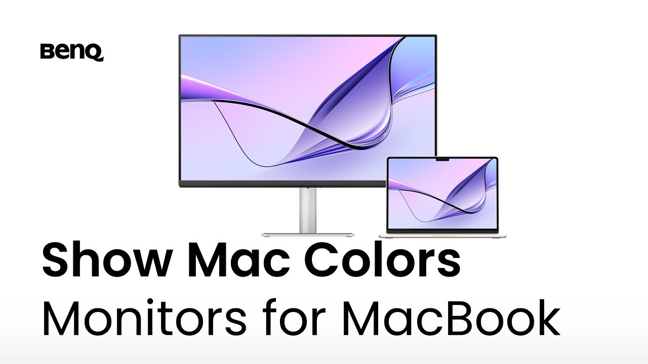 BenQ MA Monitors for MacBook | Experience Mac Colors, Integrated Connection with One Cable - YouTube