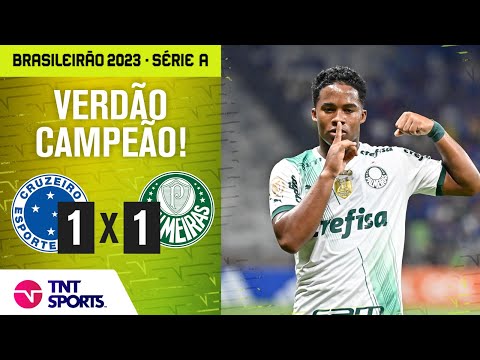 ENDRICK MARCA DE NOVO E PALMEIRAS É CAMPEÃO BRASILEIRO! CRUZEIRO 1 X 1 PALMEIRAS