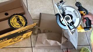 How to install blade on DeWalt 20v circular saw