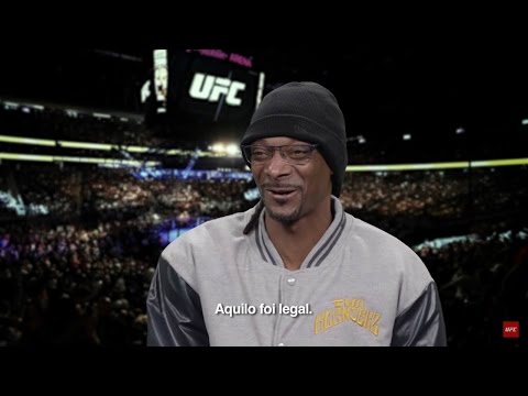 UFC 209: Snoop Dogg é surpreendido pela técnica de Stephen Thompson