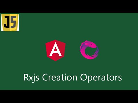 Rxjs creation operators with Angular 14 project