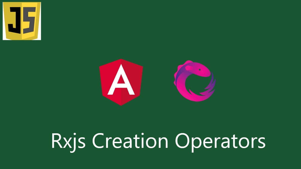 Rxjs creation operators with Angular 14 project