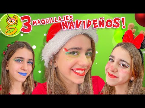 3 MAQUILLAJES de OJOS NAVIDEÑOS de TIKTOK