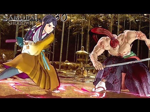 Samurai Shodown - Hibiki Vs Genjuro Kibagami Level 5 AI Versus Gameplay | Samurai Spirits