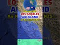 Los Angeles To Auckland Flight Route With Air New Zealand NZ5