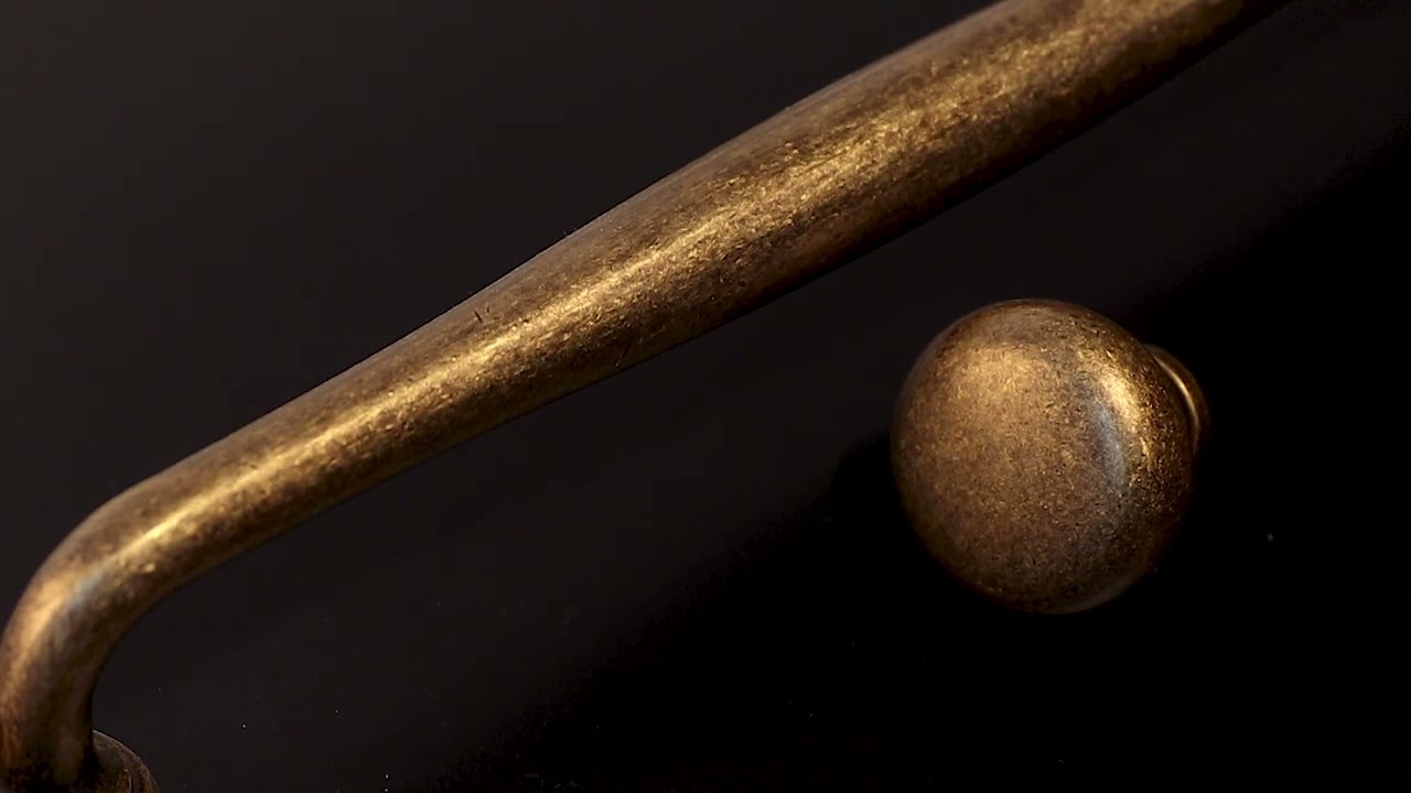 Antique Brass Cabinet Pulls Solid Drawer Handles for Kitchen