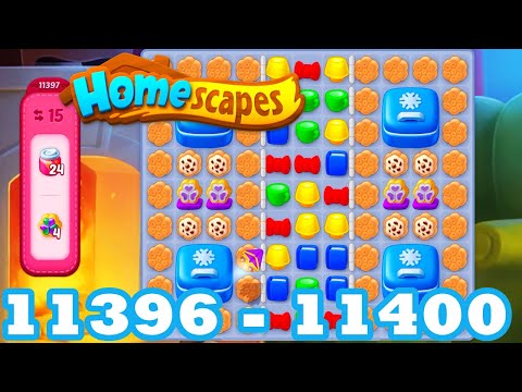 Homescapes Level 11396 - 11400 HD 3 - match puzzle Gameplay | android | IOS | 11397 | 11398 | 11399