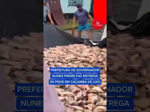 A distribuição de peixes em de Governador Nunes Freire, no Maranhão