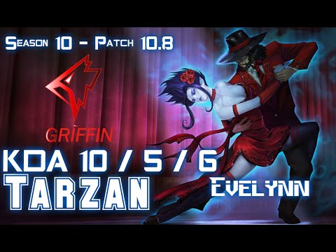 GRF Tarzan EVELYNN vs Gen Clid REK'SAI Jungle - Patch 10.8 KR Ranked