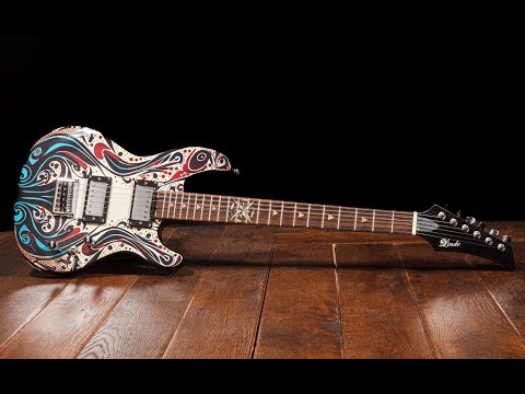 Lindo Sahara Electric Guitar | Nautical Star 12th Fret Inlay - Graphic Art Finish | 20th Anniversary Special Edition image 16