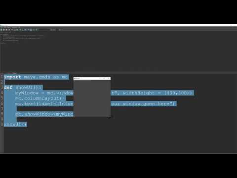 04 Maya Python Window And Button