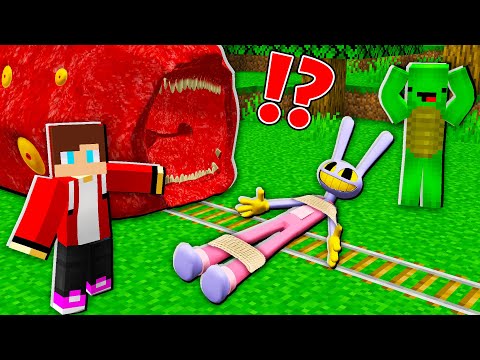 Mikey and JJ's Epic Rescue in Minecraft Maizen! 🚂💥