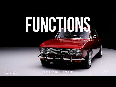 3.0L Busso V6–Powered 1973 Alfa Romeo GTV 2000 | Functions