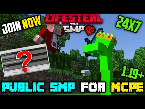 NoT KRYSIS GAMING - Best Public LIFESTEAL SMP For Minecraft PE 1.19√ | Best Free LifeSteal SMP For Mcpe 1.19!