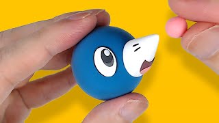 How to easily make Pokemon Popplio out of clay