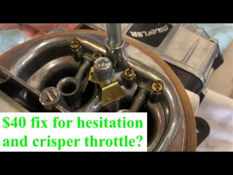 Better throttle response / less hesitation from Holley style carb for $40? Power Blast Plate Review