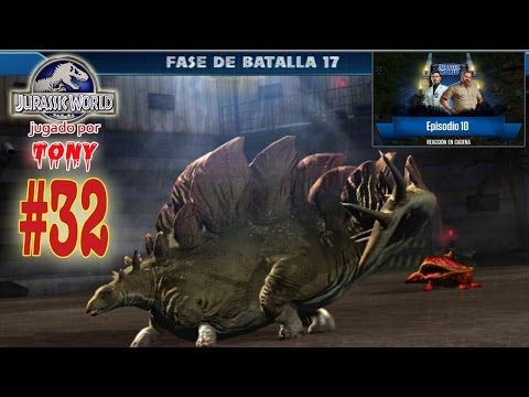 Jurassic World "Cap. 32 - Reacción en cadena... fase de batalla 17 y el Tuojiangosaurus" por Tony