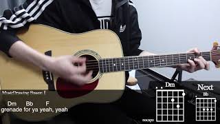 Grenade - Bruno Mars Guitar Cover Playing by Music