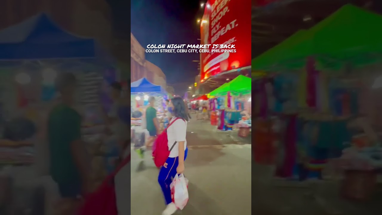COLON NIGHT MARKET IS BACK! #colon #cebucity #Cebu #Philippines #shorts #youtubeshorts #arveesblog