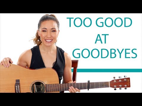 Too Good At Goodbyes - Sam Smith - Easy Guitar Tutorial/Fingerpicking and Play Along