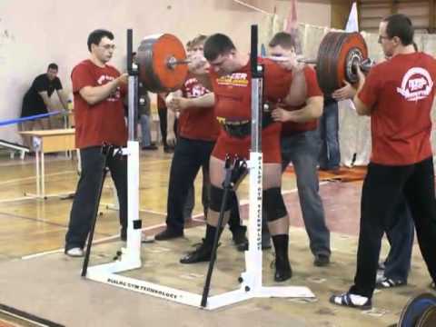 Dmitry Ivanov - 848 lb/385 kg Squat Raw with Wraps, 2010