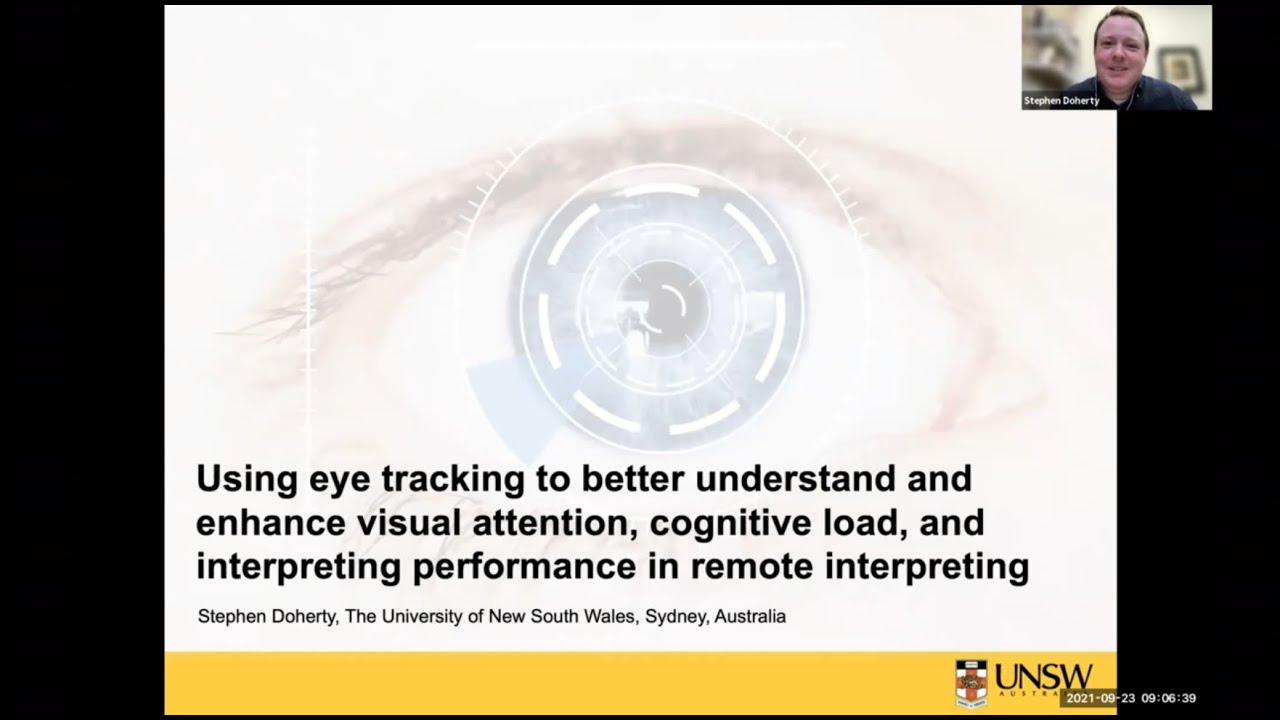 Prof Stephen Doherty - Eye tracking for better understanding and ...