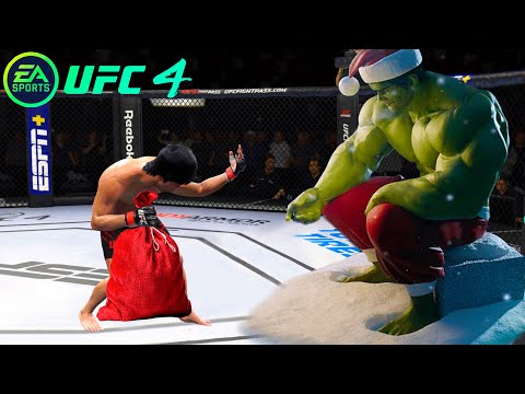 UFC4 Bruce Lee vs Christmas Hulk EA Sports UFC 4 PS5