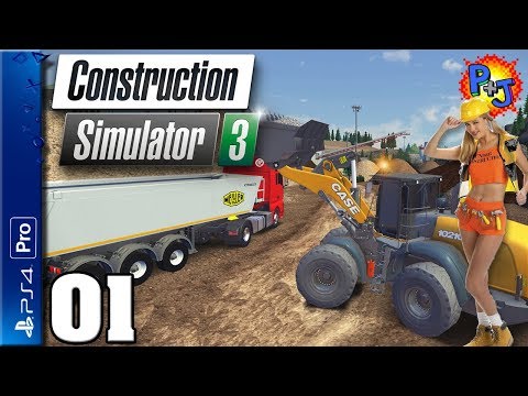 Let's Play Construction Simulator 3 Console Edition | PS4 Pro Gameplay Episode 1 (P+J)
