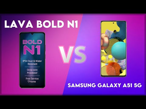 Lava Bold N1 vs Samsung Galaxy A51 5G Technical Comparison