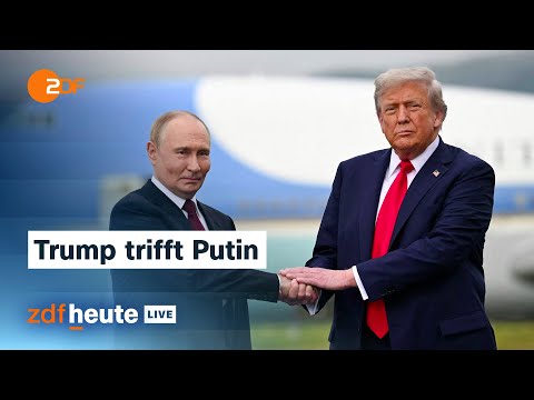 Trump empfängt Putin in Alaska: Was von dem Treffen zu erwarten ist | ZDFheute live
