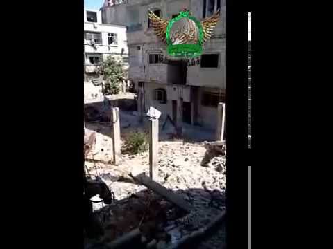 استهداف ألوية شهداء دمشق بقذائف الهاون مواقع قوات النظام في شارع نسرين في مدينة دمشق