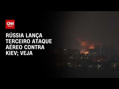 Guerra na Ucrânia: Rússia lança terceiro ataque aéreo contra Kiev | CNN PRIME TIME